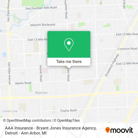 AAA Insurance - Bryant Jones Insurance Agency map