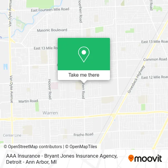 AAA Insurance - Bryant Jones Insurance Agency map