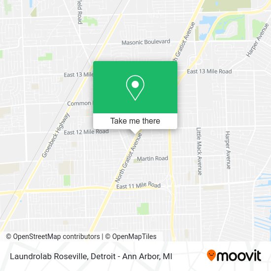 Laundrolab Roseville map