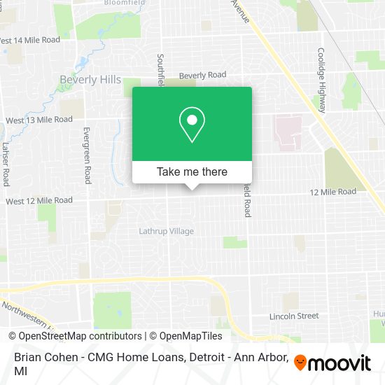 Mapa de Brian Cohen - CMG Home Loans