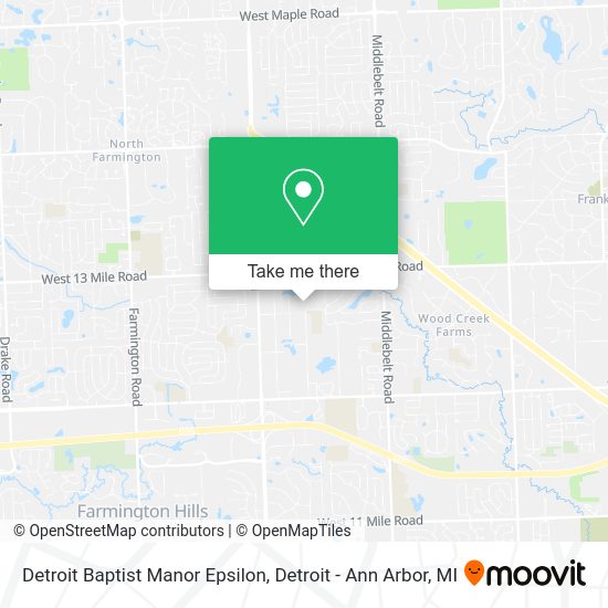 Detroit Baptist Manor Epsilon map