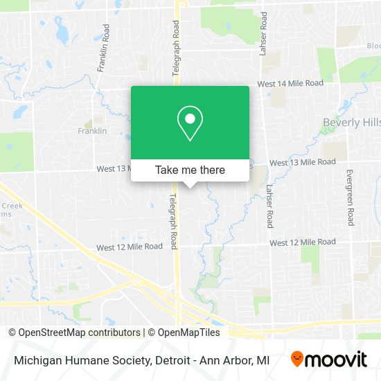 Michigan Humane Society map