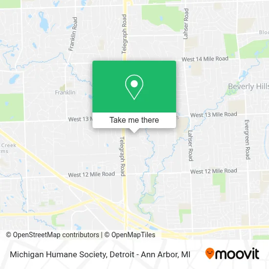 Michigan Humane Society map