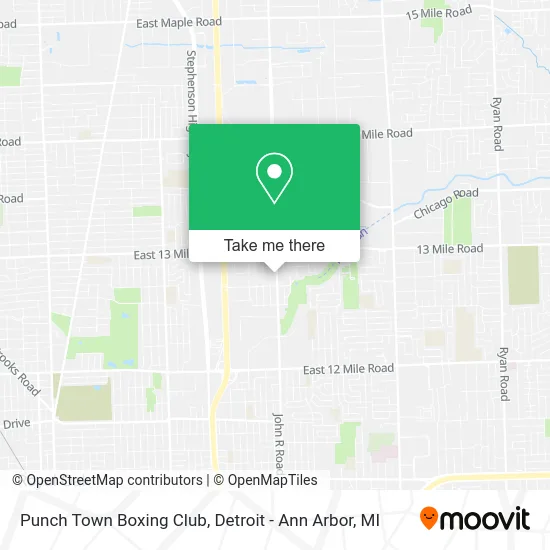 Mapa de Punch Town Boxing Club