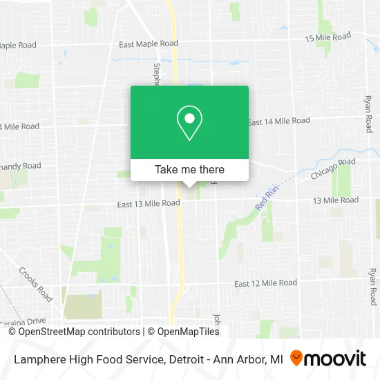 Lamphere High Food Service map