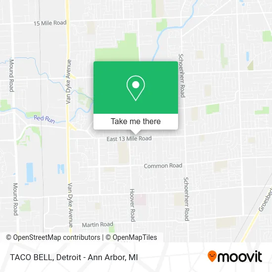 Mapa de TACO BELL
