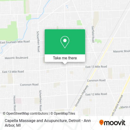 Mapa de Capella Massage and Acupuncture