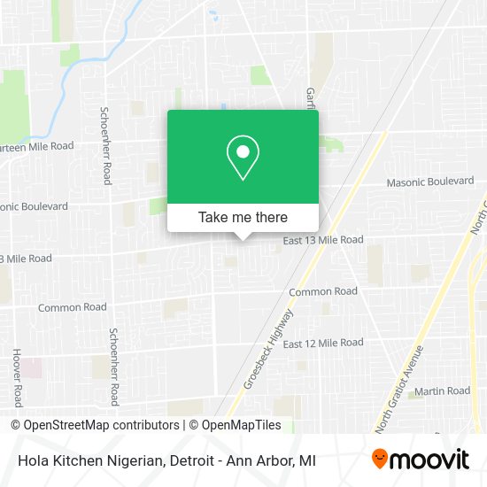 Mapa de Hola Kitchen Nigerian