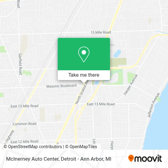 McInerney Auto Center map