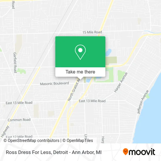 Ross Dress For Less map