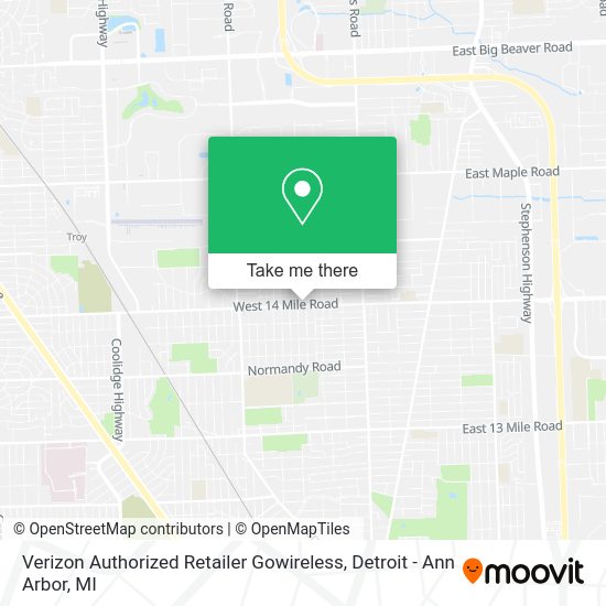 Mapa de Verizon Authorized Retailer Gowireless