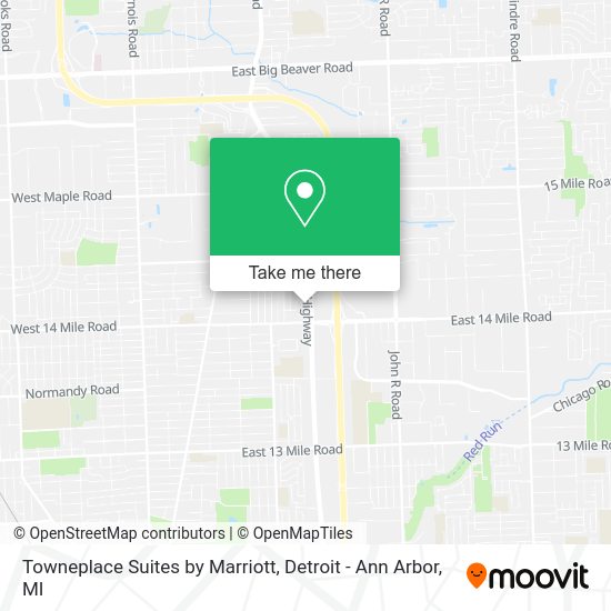 Mapa de Towneplace Suites by Marriott