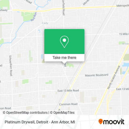 Mapa de Platinum Drywall
