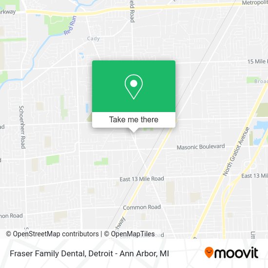 Mapa de Fraser Family Dental