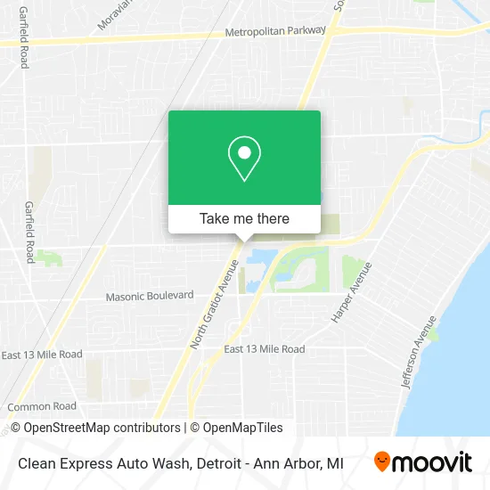 Clean Express Auto Wash map