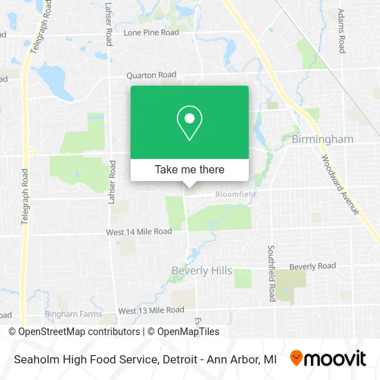 Seaholm High Food Service map