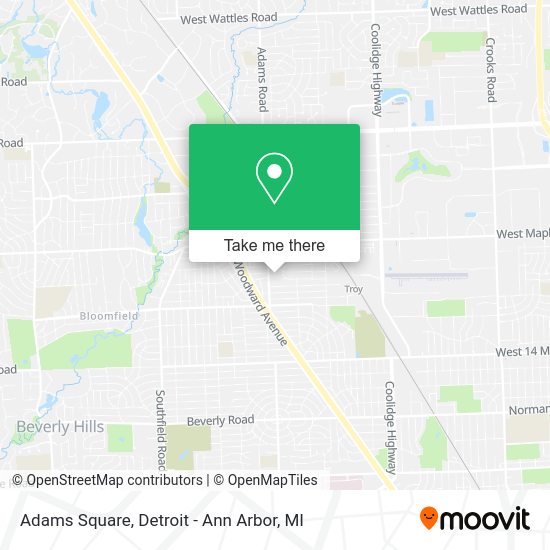 Mapa de Adams Square