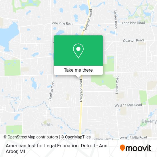 American Inst for Legal Education map