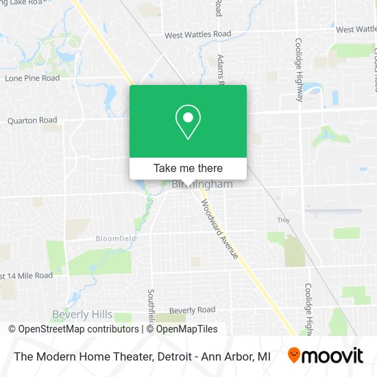 The Modern Home Theater map