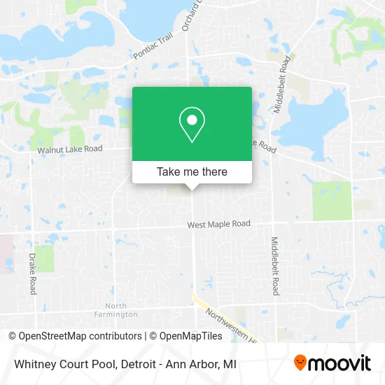 Whitney Court Pool map