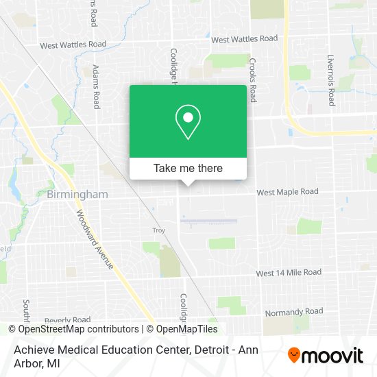Mapa de Achieve Medical Education Center