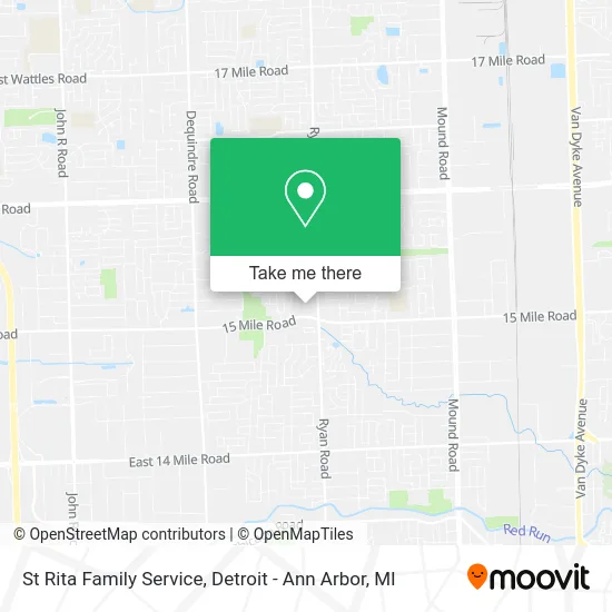 St Rita Family Service map