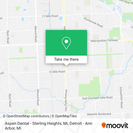 Mapa de Aspen Dental - Sterling Heights, Mi