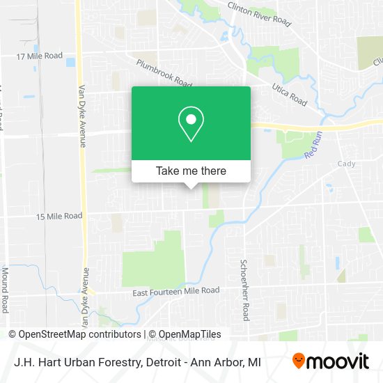 J.H. Hart Urban Forestry map