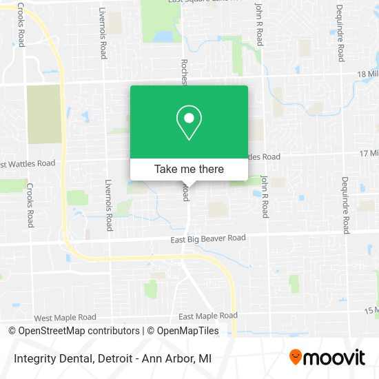 Mapa de Integrity Dental
