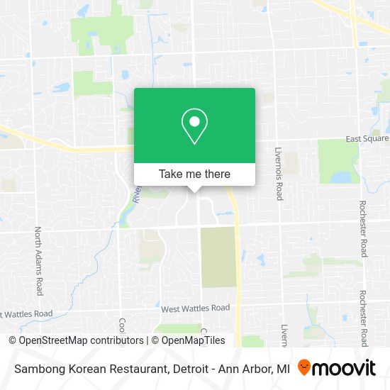 Mapa de Sambong Korean Restaurant