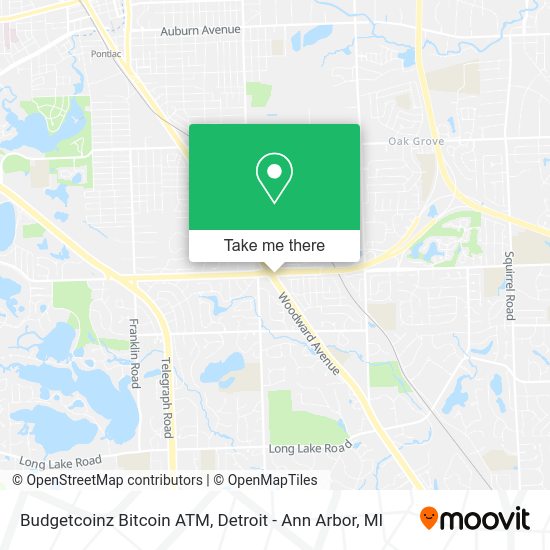 Budgetcoinz Bitcoin ATM map