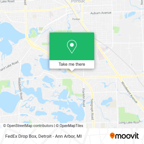 Mapa de FedEx Drop Box