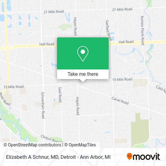 Elizabeth A Schnur, MD map