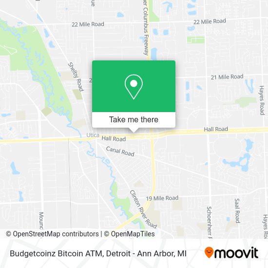 Budgetcoinz Bitcoin ATM map