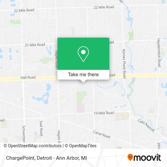 Mapa de ChargePoint