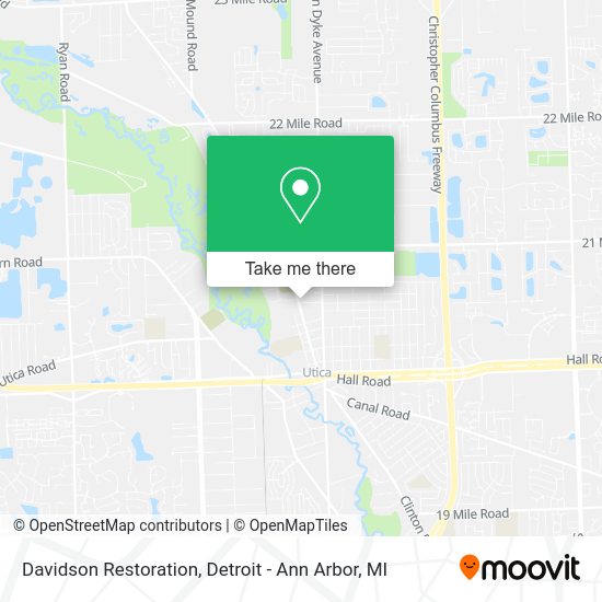 Davidson Restoration map
