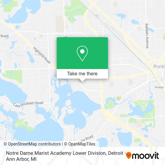 Mapa de Notre Dame Marist Academy Lower Division