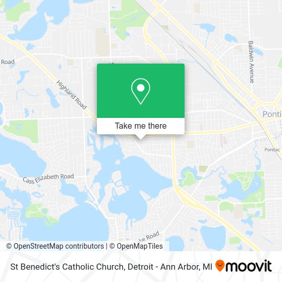 St Benedict's Catholic Church map