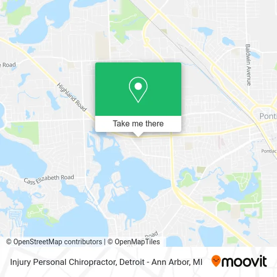 Injury Personal Chiropractor map