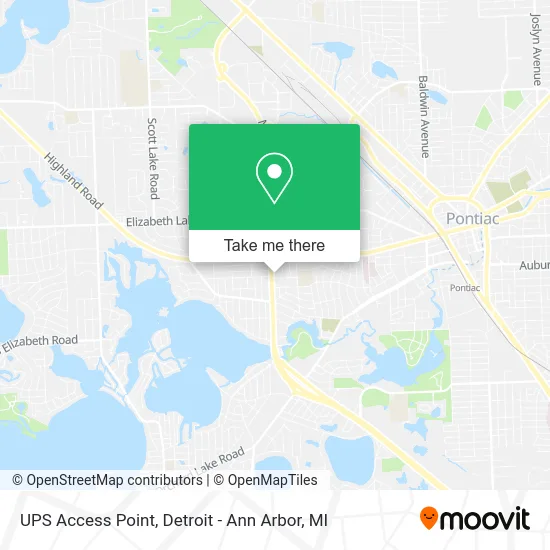 UPS Access Point map