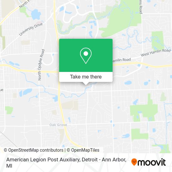 Mapa de American Legion Post Auxiliary