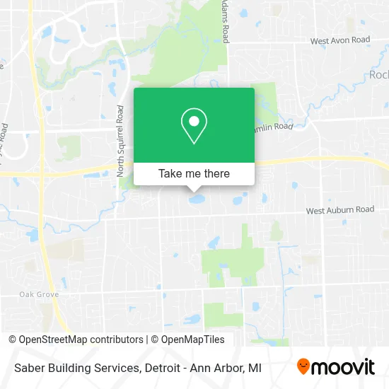 Saber Building Services map