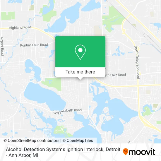Alcohol Detection Systems Ignition Interlock map