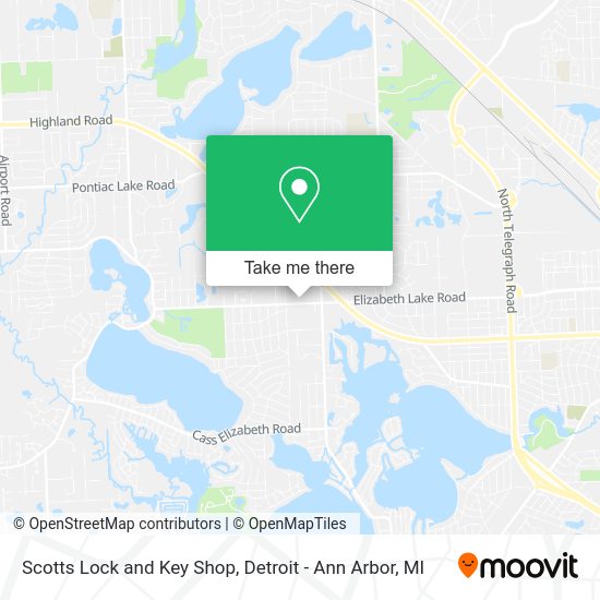 Scotts Lock and Key Shop map