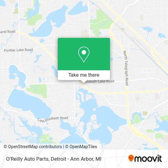 O'Reilly Auto Parts map