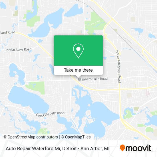 Auto Repair Waterford Mi map