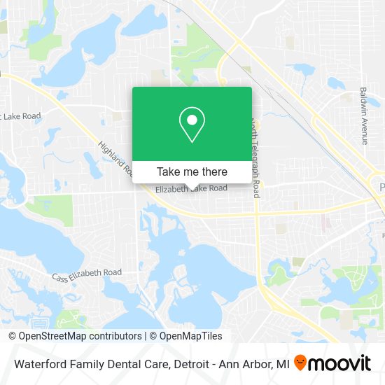 Mapa de Waterford Family Dental Care