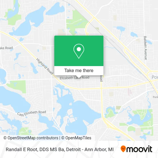 Randall E Root, DDS MS Ba map
