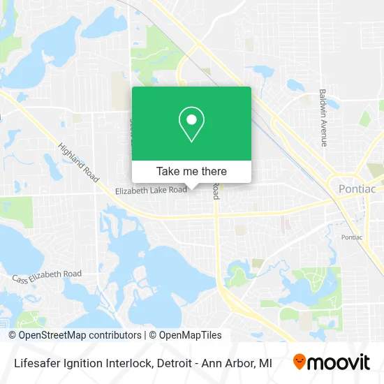 Lifesafer Ignition Interlock map
