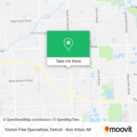 Mapa de Gluten Free Specialties